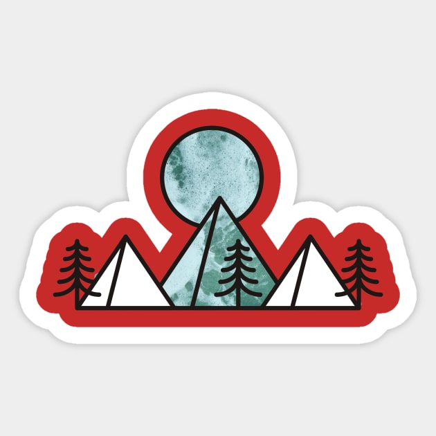 Camping Sticker by vickynix